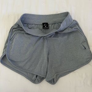 Nike Yoga ribbed shorts in blue